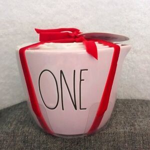 Rae Dunn pink heart cut out measuring cups